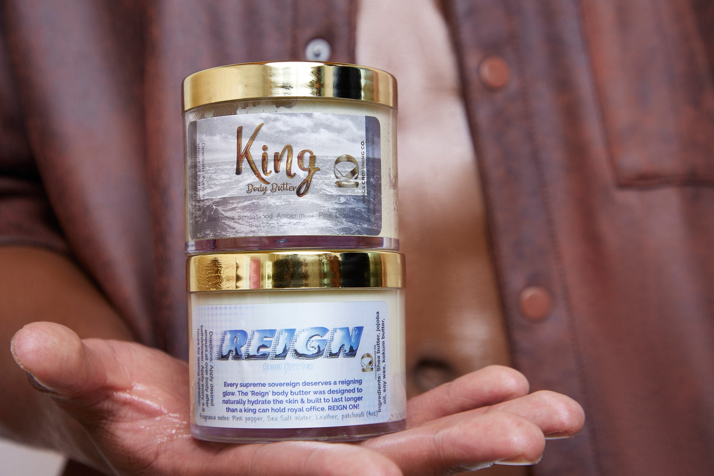 Mens Skin Restoring Fragranced “Reign” Organic Body Butter (4 oz)