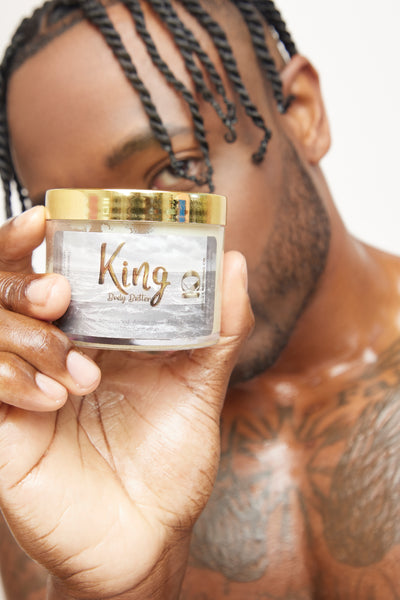 Mens Skin Restoring Fragranced “King” Organic Body Butter (4 oz)