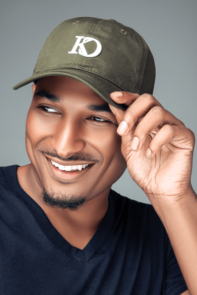 Satin Lined Olive Green “Dad” Hat - Kings Crowning