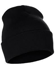 Black Satin Lined Winter Hat